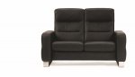 Stressless Wave High Back Two Seater Sofa (Steel Feet)