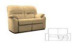 G Plan Mistral Two Seat RHF Power Recliner Sofa (right hand facing side of sofa only reclines)