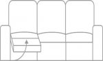 G Plan Malvern Three Seater LHF Manual Recliner (left hand facing half of sofa reclines only)