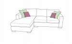 Whitemeadow Bergen Small Chaise Sofa Left Hand Facing