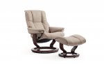 Stressless Mayfair Medium Recliner Chair & Footstool (Classic Base) 