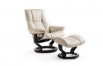 Stressless Mayfair Small Recliner Chair & Footstool (Classic Base) 