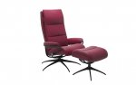Stressless Tokyo High Back Recliner Chair with Star Base & Footstool (High Base)