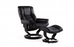 Stressless Mayfair Medium Recliner Chair & Footstool (Classic Base) 