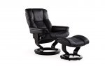 Stressless Mayfair Small Recliner Chair & Footstool (Classic Base) 