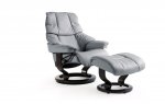 Stressless Reno Medium Recliner Chair & Footstool (Classic Base)