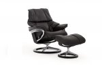 Stressless Reno Large Recliner Chair & Footstool (Signature Base)