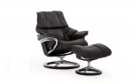 Stressless Reno Medium Recliner Chair & Footstool (Signature Base)