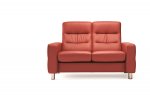 Stressless Wave High Back Two Seater Sofa (Wood Feet)