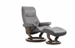 Stressless View Medium Recliner Chair & Footstool (Classic Base) 