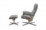 Stressless Consul Small Recliner Chair & Footstool (Cross Base)