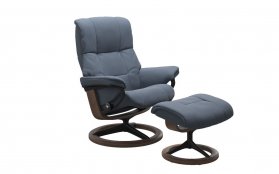 Stressless Mayfair Small Recliner Chair & Footstool (Signature Base)