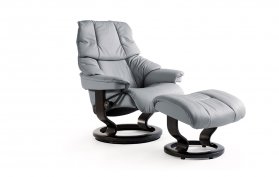 Stressless Reno Small Recliner Chair & Footstool (Classic Base) 