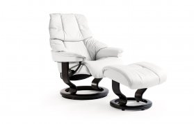 Stressless Reno Medium Recliner Chair & Footstool (Classic Base) 