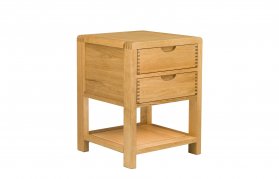 Ercol Bosco Bedroom Two Drawer Bedside Cabinet [1368]