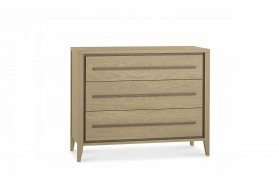 Bentley Designs Rimini Aged Oak & Weathered Oak 3 Drawer Chest [5701-78]