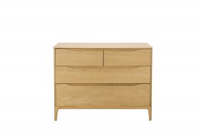 Ercol Rimini Bedroom 4 Drawer Low Wide Chest [3283]