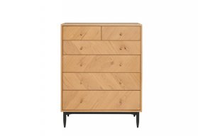 Ercol Monza Bedroom 6 Drawer Tall Wide Chest [4187]