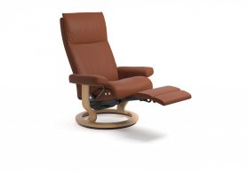 Stressless Aura Medium Power Dual Motor Recliner Chair (Legs & Back) 