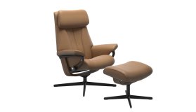 Stressless Paul Large Recliner Chair & Footstool (Cross Base)