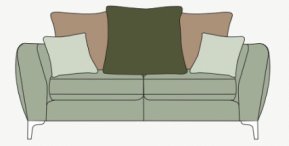 Alstons Inka 2 Seat Pillow Back