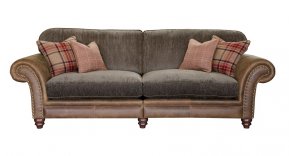 Alexander & James Hudson Four Seater Standard Back Sofa (Fabric Pack - Option 2)