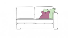 Whitemeadow Bergen 1 Arm 2 Seat Sofa Right Hand Facing