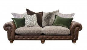Alexander & James Wilson Large Split Pillow Back Sofa (Fabric Pack - Option 1)