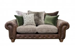 Alexander & James Wilson Small Pillow Back Sofa (Fabric Pack - Option 1)