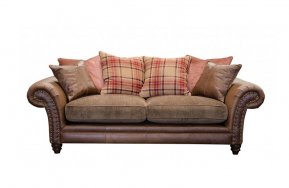 Alexander & James Hudson Three Seater Pillow Back Sofa (Fabric Pack - Option 2)