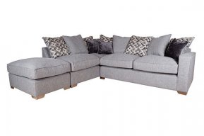 Buoyant Chicago Large Corner Sofa Pillow Back With Large Footstool  (FST, RFC, RH2)