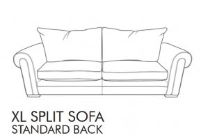 Whitemeadow Titan Extra Large Split Sofa (Standard Back)
