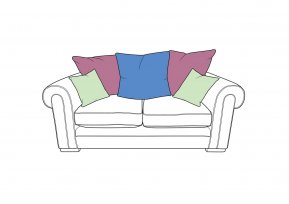 Whitemeadow Titan Small Sofa (Pillow Back)