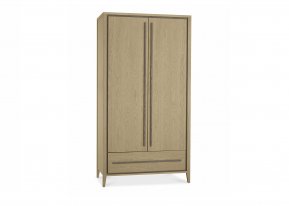 Bentley Designs Rimini Aged Oak & Weathered Oak Double Wardrobe [5701-82]