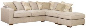 Buoyant Chicago Large Corner Sofa Pillow Back With Large Footstool (LH2, RFC, FST)