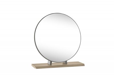 Bentley Designs Brunel Scandi Oak & Dark Grey Vanity Mirror [4007-17]