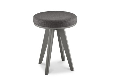 Bentley Designs Brunel Scandi Stool - Cold Steel Fabric [4007-91]