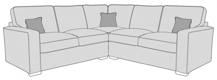 Buoyant Chicago Large Corner Sofa Standard Back (L2, CO, R2)
