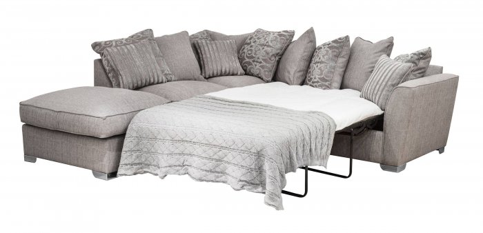 Buoyant Atlantis Pillow Back Corner Sofa Bed With Large Footstool (P, LFC, R2S )