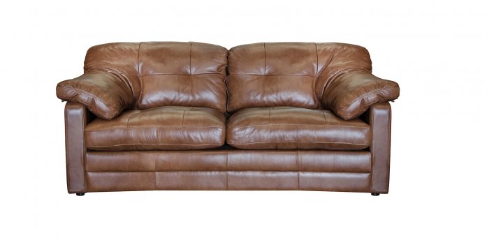 Alexander James Bailey 2 Seater Sofa, Alexander Medium Brown Leather Sofa