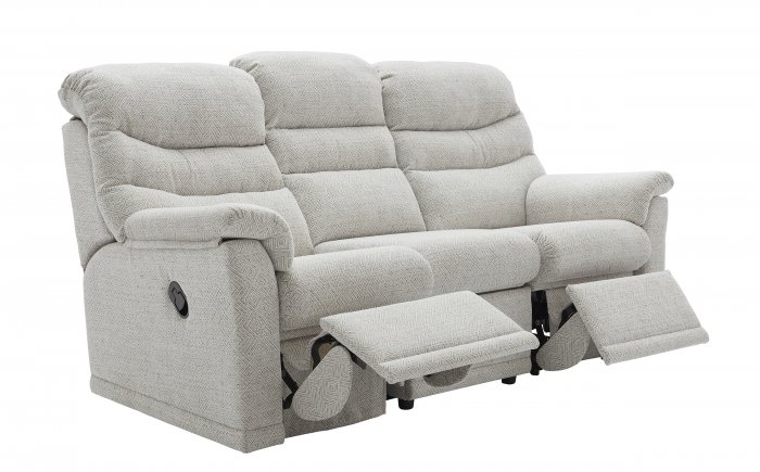 G Plan Malvern Three Seater Double Manual Recliner Sofa (Both Sides Recline)