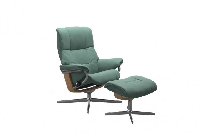 Stressless Mayfair Medium Recliner Chair & Footstool (Cross Base)