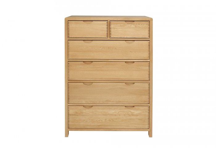 Ercol Bosco Bedroom Six Drawer Tall Wide Chest [1363]