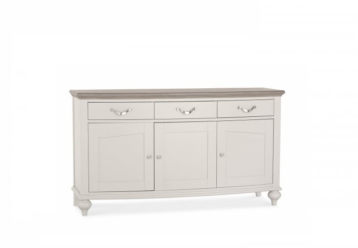 Bentley Designs Montreux Grey Washed Oak & Soft Grey Wide Sideboard [6290-15]