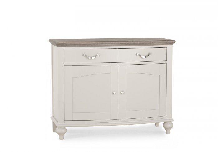 Bentley Designs Montreux Grey Washed Oak & Soft Grey Narrow Sideboard [6290-10]